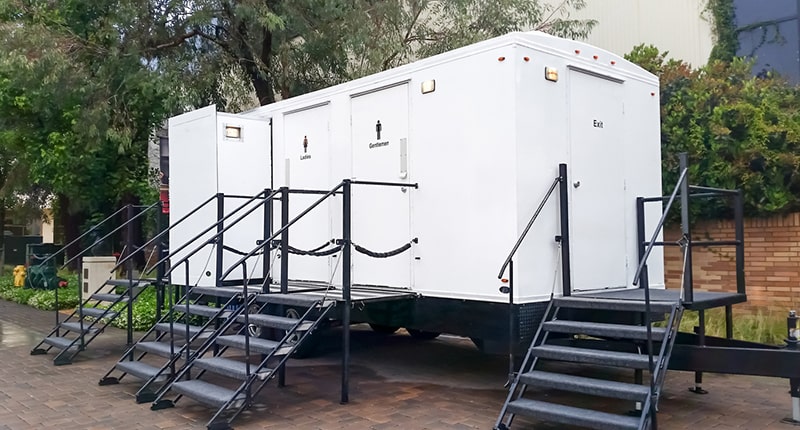 we offer transparent pricing with no hidden fees or charges for the rental of our luxury restroom trailers